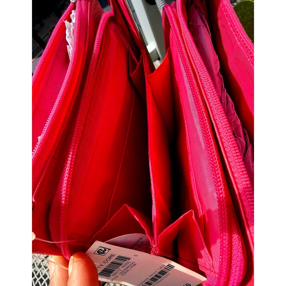 🎨 Giani Bernini NWT Pebble Leather Triple-Zip "Dasher" Crossbody Bag🎨 - Picture 4 of 7